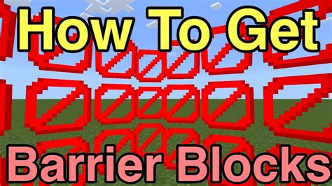 How to give barrier blocks in minecraft