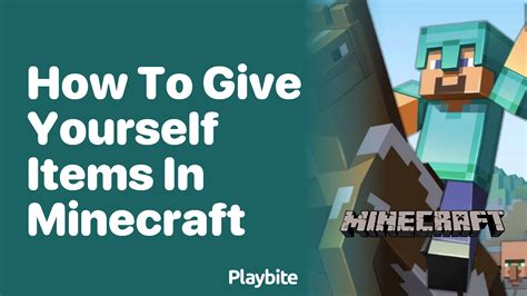 How to give yourself stuff in minecraft