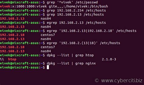 How to grep in linux