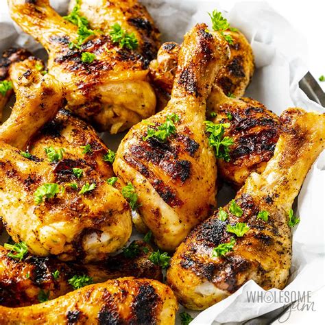 How to grill bone in chicken legs