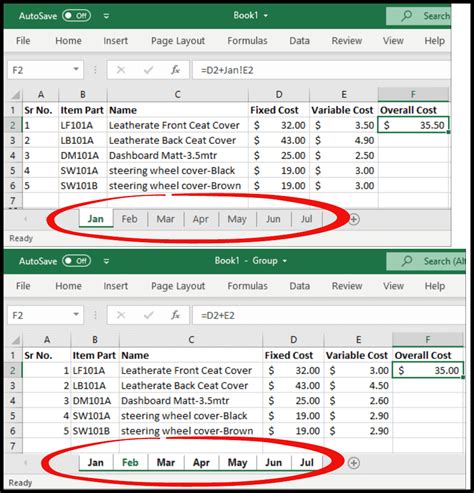 How to group all worksheets in excel