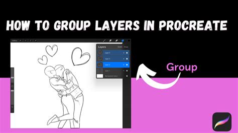 How to group layers in procreate dreams.  The first method is used whe...