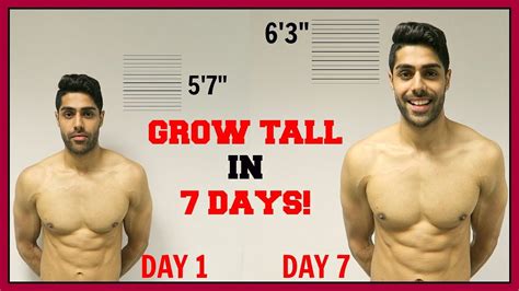 How to grow height in a week