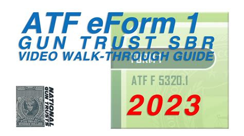 How to guide and walk-through guide for the ATF eForm …