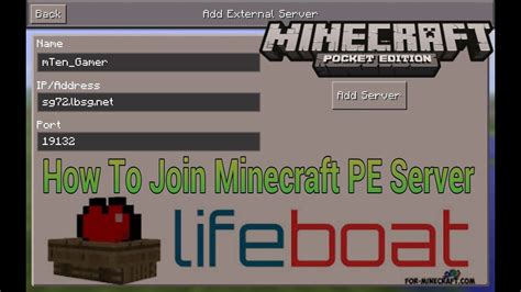 How to hack minecraft pe lifeboat server