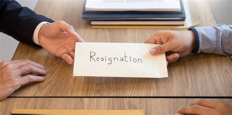 How to hand in resignation