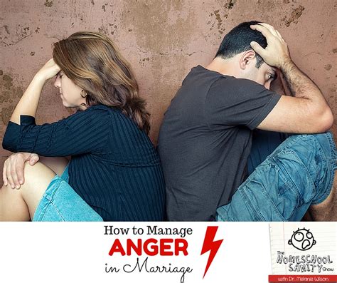 How to handle anger in marriage