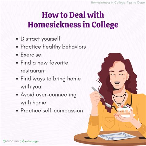 Some tips for warding off homesickness as an international student. Check out your university's international students society. Joining could be a way to meet others in a similar position. Talking .... 