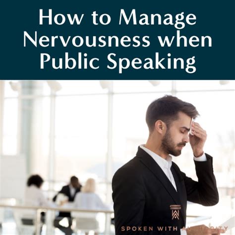 How to handle nervousness in public speaking