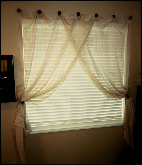 How to hang curtains without a rod or thumb tacks?