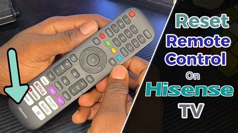 How to hard reset hisense tv with remote.  When the physical remote Reset...