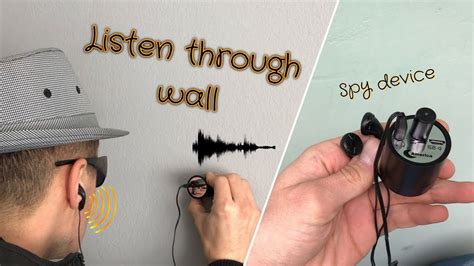 A wall microphone is used to hear through walls, any kind of sounds, by the sensors in direct contact with walls or ceilings up to 70 cm thickness . A contact microphone is composed of a microphone capsule, a diaphragm transducing sound vibrations into audio signals, a voice processor and a pre amplifier.. 