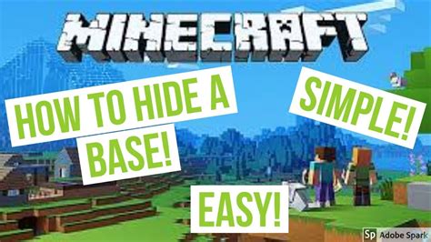 How to hide a base in minecraft