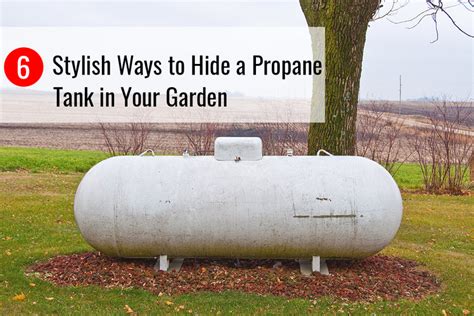 How to hide a propane gas tank in the yard - Pinterest