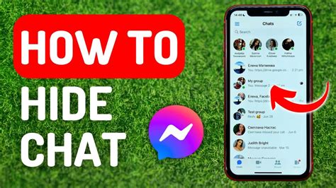 How to hide chat in messenger
