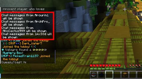 How to hide chat messages in Minecraft 1 19 1 update