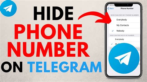 How to hide my number in telegram