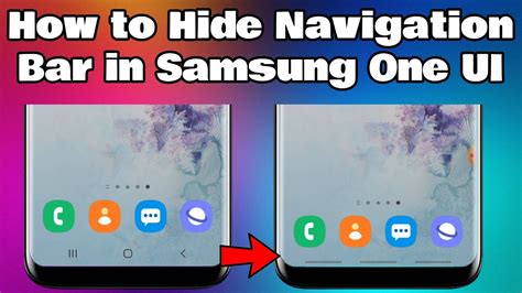 How to hide navigation bar on samsung tablet.  Interesting note though...