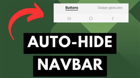 How to hide navigation bar samsung tablet.  2.  How to Hide the 3-Button Navigation Bar ...