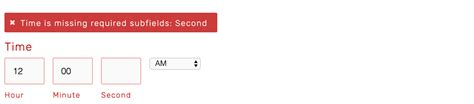 How to hide seconds on Squarespace Forms SF Digital