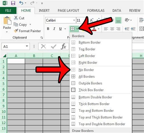 How to hide the gridlines in excel