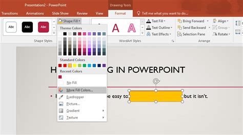 How to highlight something in powerpoint