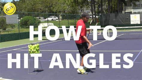 How to hit angles in tennis