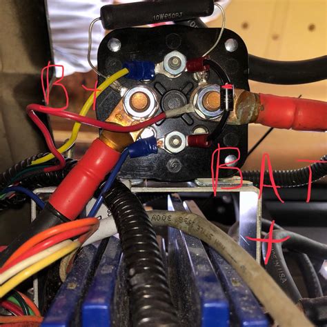 i have a freedon golf cart it will not start , the box on the side wall has 3 wire a white a red and black all go to a post on the battery the white wire is not on the post it look like it should be c … read more. How to hot wire a golf cart