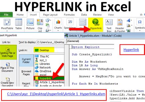 How to hyperlink website in excel