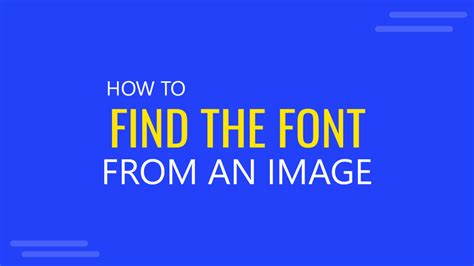 How to identify which font is used