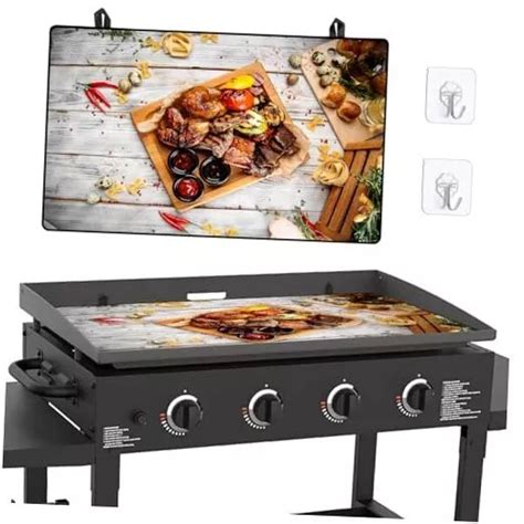 How to ignite blackstone griddle 36 inch. About this item . DOESN’T RUST. DOESN’T FADE. Weatherproof and stay griddle new! Measurement 37.25"L x 27.25"W x 2.25"H, fit perfectly for the Blackstone 36" griddle top, this hard cover protects your griddle from the elements and prevents condensation build up which can lead to rust 