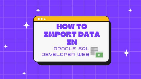 How to import file in sql developer