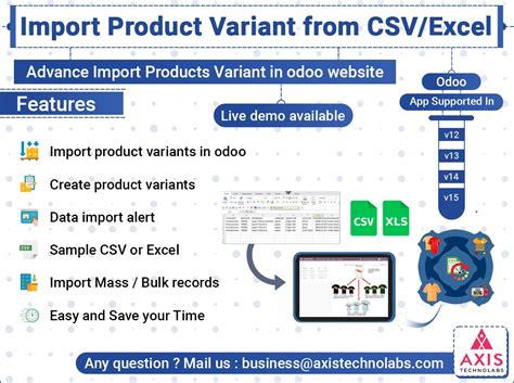 How to import products with variants and attribute prices Odoo