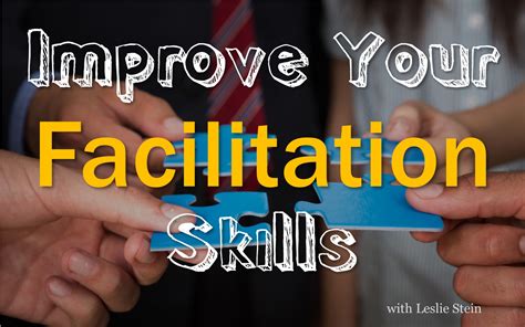 How to improve your facilitation skills. Now that you know the key facilitation skills for trainers, it's time to improve them to keep you going. You can do this by: 1. Practice. The best way to learn something and be good at it is to practice. Grasping the theory won't help much if you can't apply it in real life and take note of the .... 