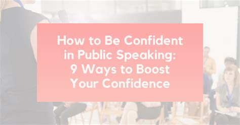 How to improve your confidence in speaking