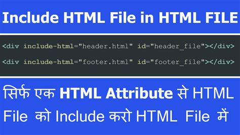 How to include html file in html