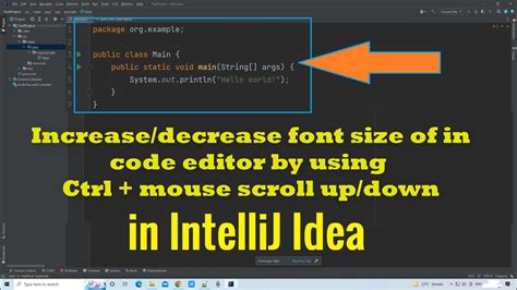 How to increase code font size in IntelliJ IDEA YouTube