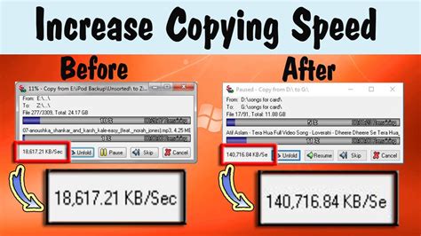 How to increase copying speed in pc