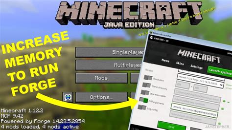 How to increase memory on minecraft