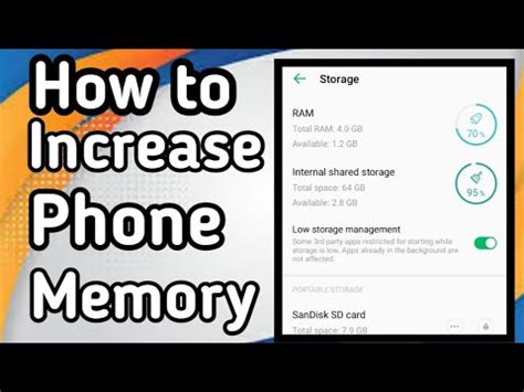 How to increase phone memory without memory card.  Browse concerts, workshops...