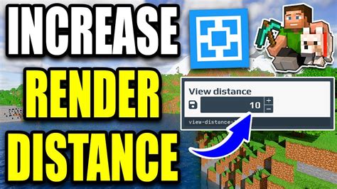 How to increase render distance in a Minecraft server
