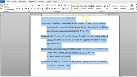 May 21, 2020 · How to create hanging indents for MLA Works Cited pages. . 