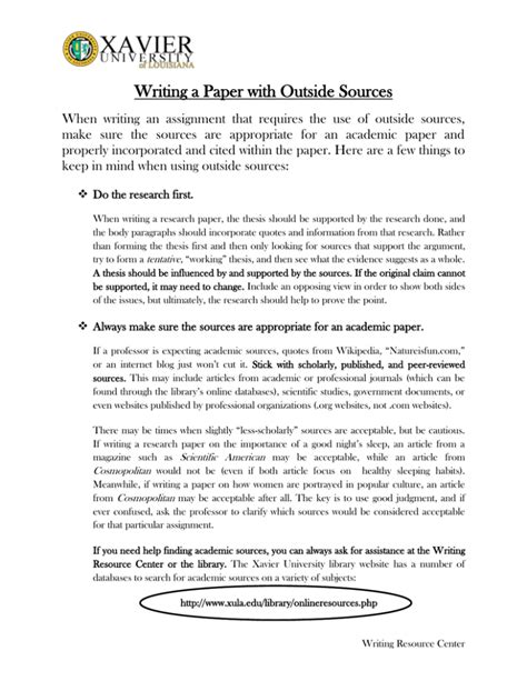 How to indicate source in research paper