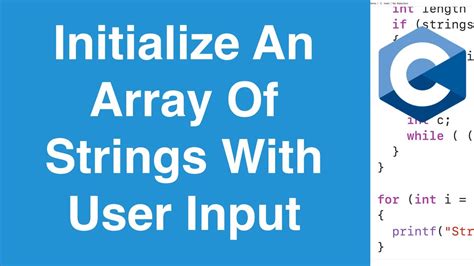 How to initialize string array in c