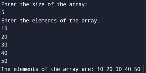 How to input array in java