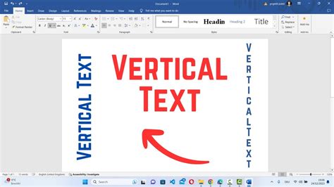 How to insert VERTICAL TEXT in WORD Multiple ways to type vertically