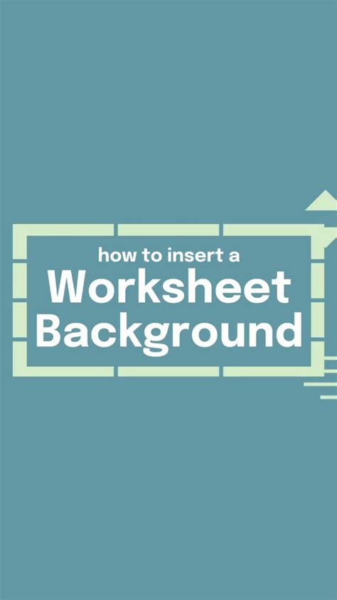 How to insert a worksheet background Artofit