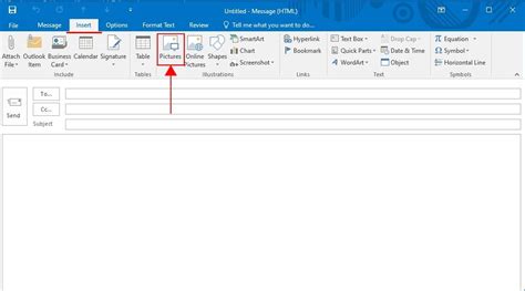 How to insert an image in email