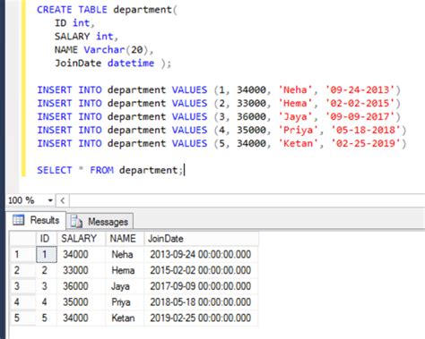 How to insert datetime in sql server