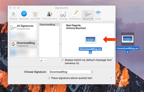 How to insert signature in mac mail